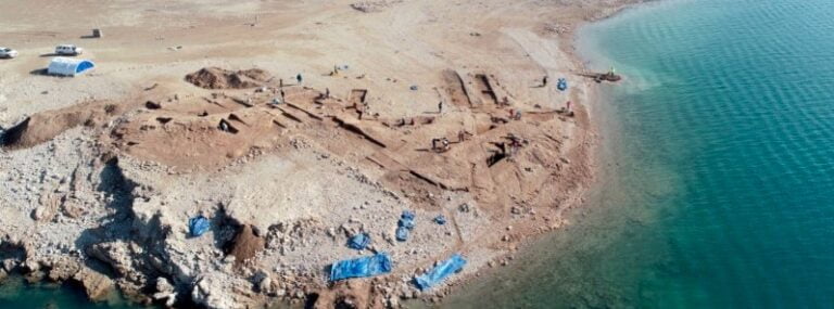 The archaeological site of Kemune in the dried-up area of the Mosul reservoir