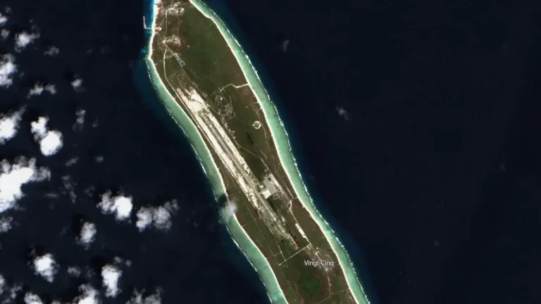 agalega satellite image after passage of tropical cyclone chido on december 11 2024 - satellite image december 16