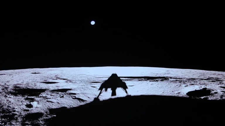 Blue Ghost on Moon