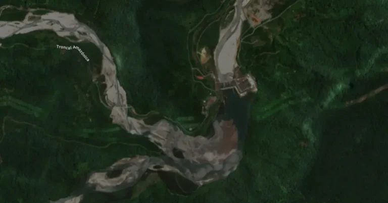 CAPTACIÒN Central Hidroeléctrica Coca Codo Sinclair satellite image september 12 2024