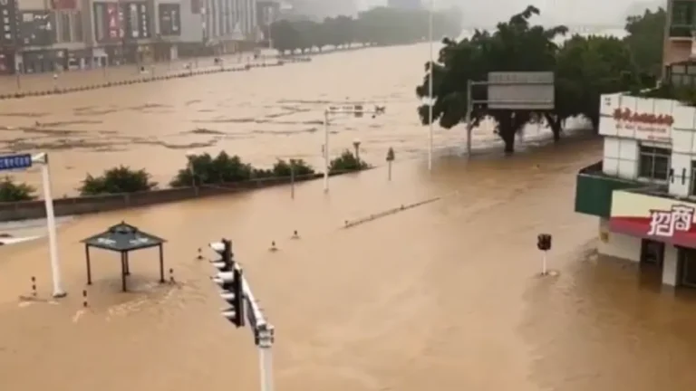 Huaiji, Guangdong water level rise. Credit: Jim