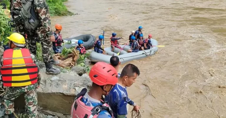 Dozens missing after landslide sweeps away 2 buses in Central Nepal