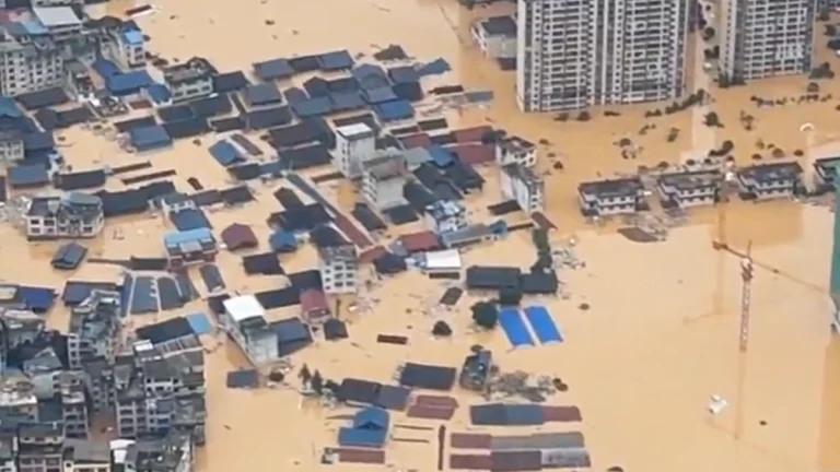 Duliu River flood, China, June 24, 2025