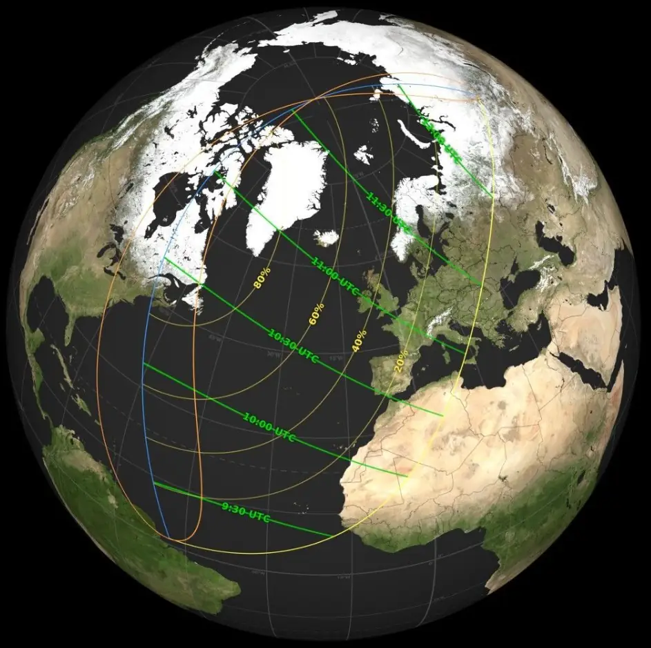 eclipse map march 29 2025