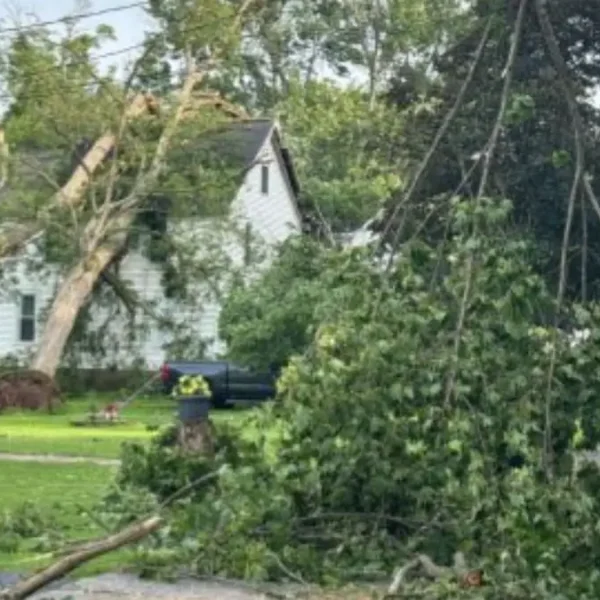 ef-1 tornado damage in clark mills ny on june 22 2025