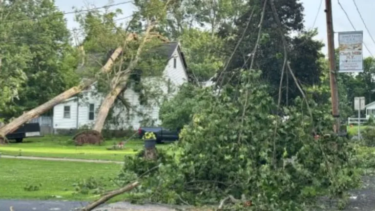 ef-1 tornado damage in clark mills ny on june 22 2025