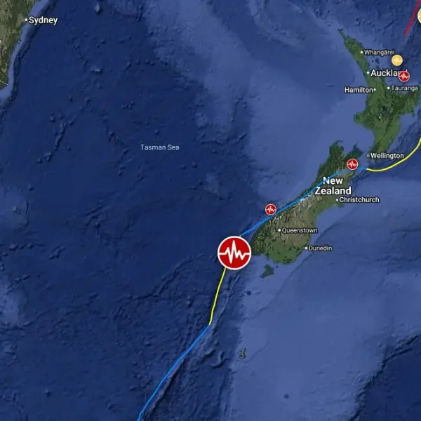 epicenter location m6.3 earthquake south island new zealand july 7 2025