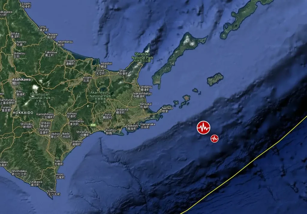 epicenter of m5.9 earthquake hokkaido june 21 2025 bg