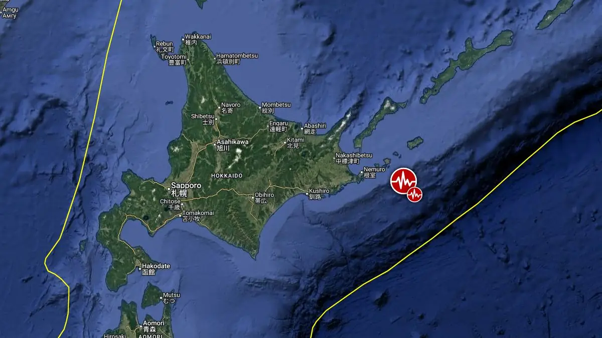 epicenter of m5.9 earthquake hokkaido june 21 2025