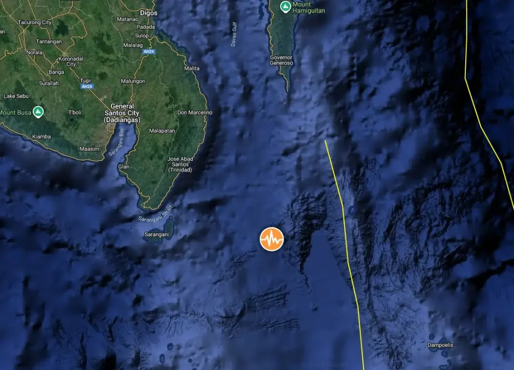 epicenter of m6.1 earthquake philippines on june 27 2025 bg
