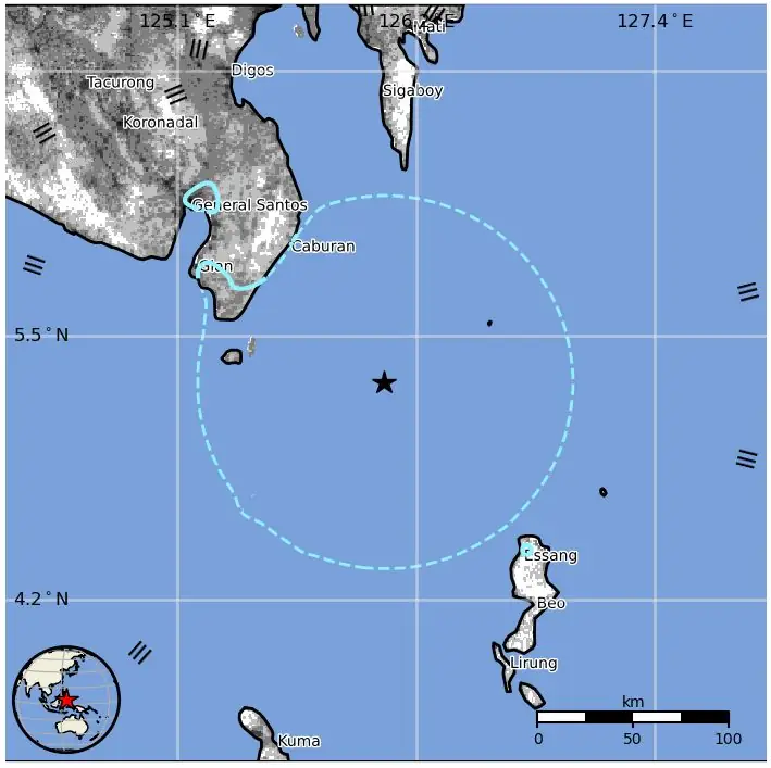 epicenter of m6.1 earthquake philippines on june 27 2025 usgs epe
