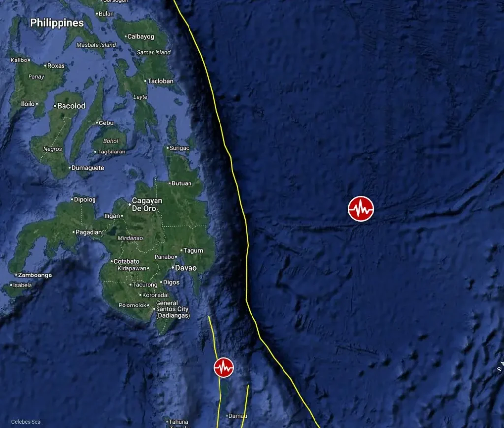 epicenter of m6.2 earthquake east of the philippines june 24 2025