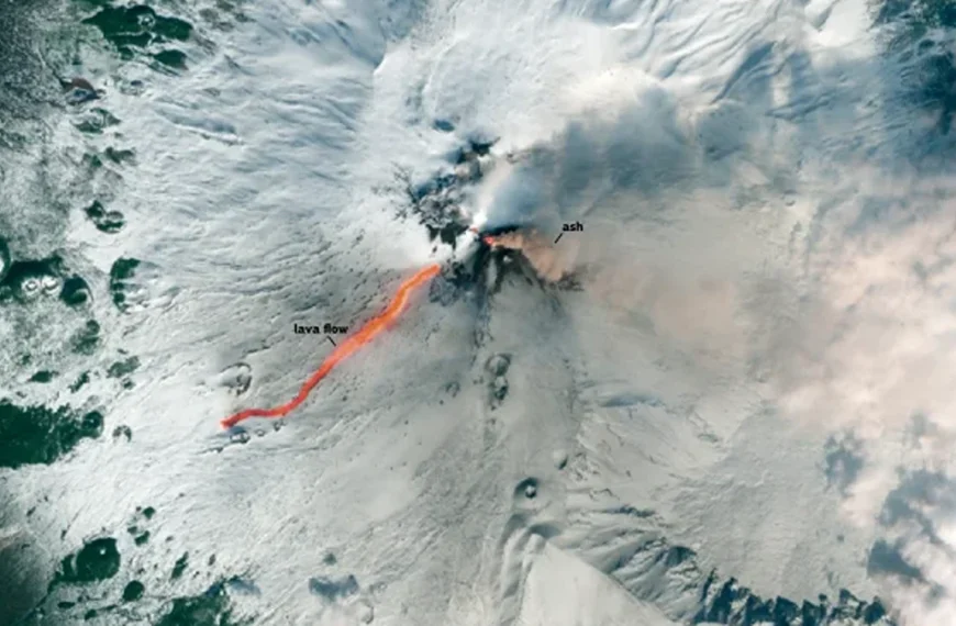 Eruption of Mount Etna, Italy