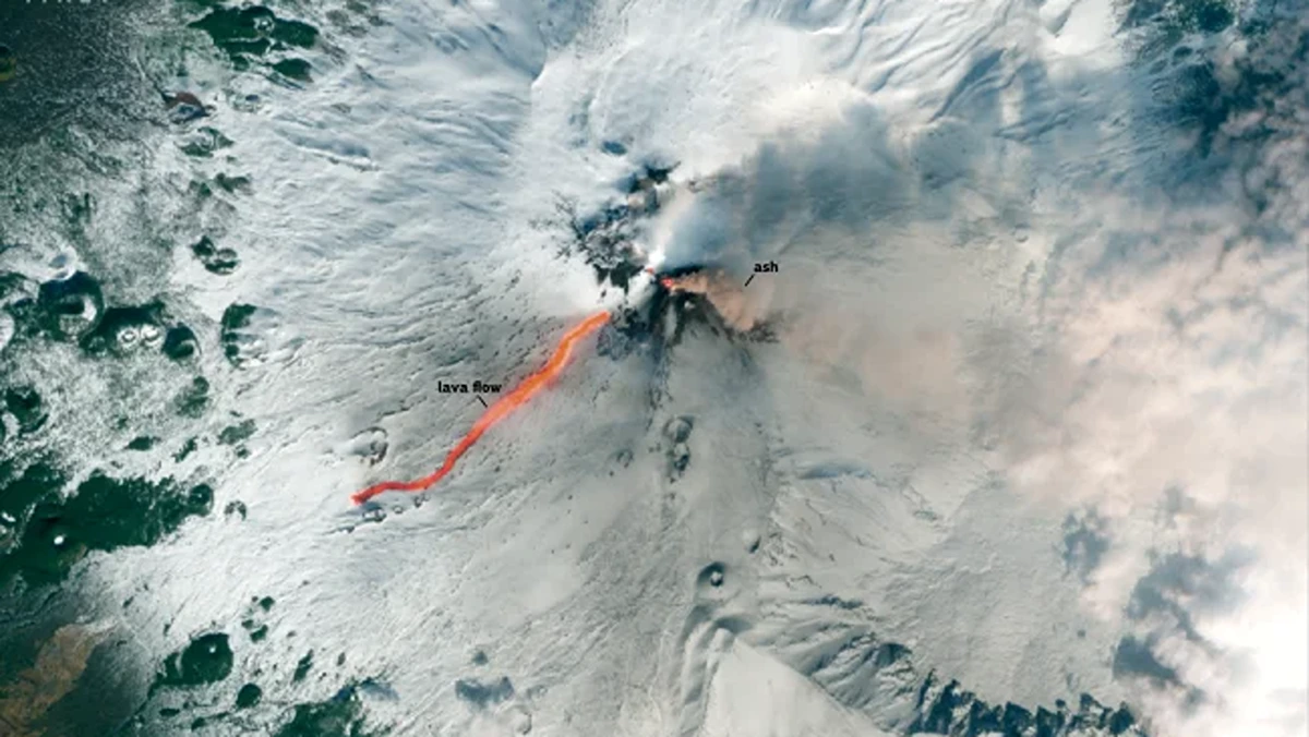 Eruption of Mount Etna, Italy