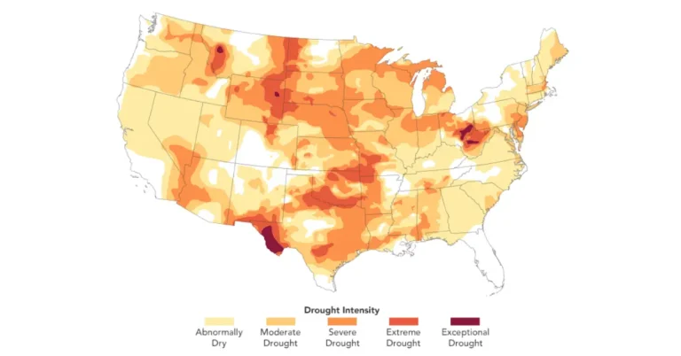 Flash drought grips the U.S., affecting over 78% of the population, November 4, 2024