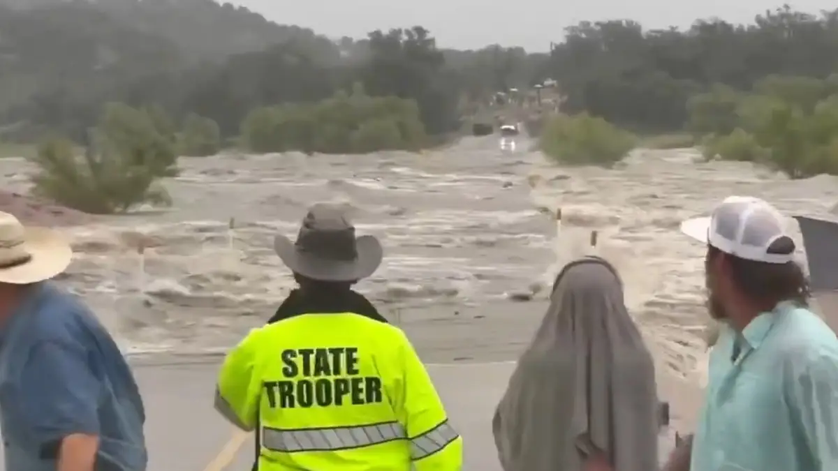 flash flood texas hill county bridge july 4 2025