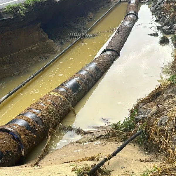 Flood damage in the Town of Southern Pines, North Carolina on July 6, 2025. Credit: Town of Southern Pines