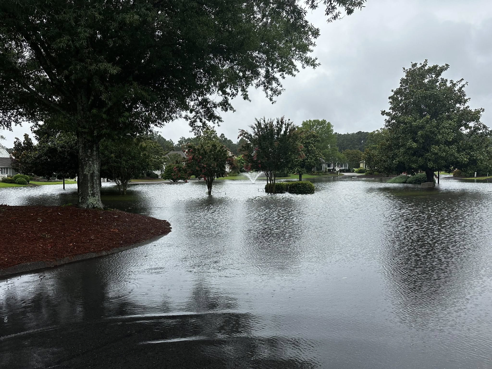 Flood damage in the Town of Southern Pines, North Carolina on July 6, 2025. Credit: Town of Southern Pines