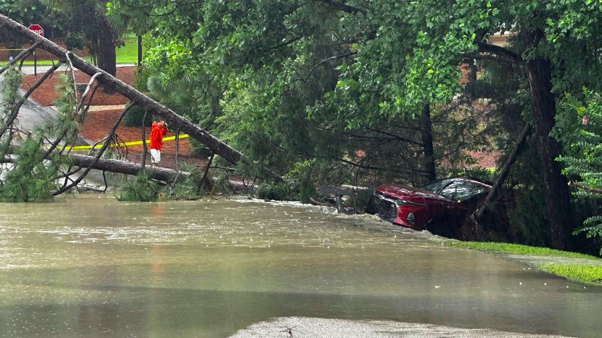 Floods in North Carolina triggered by remnants of Tropical Storm Chantal. Credit: Town of Southern Pines