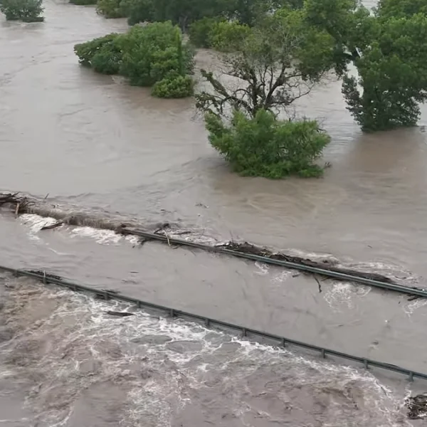 Guadalupe river flooding in Texas on July 5, 2025