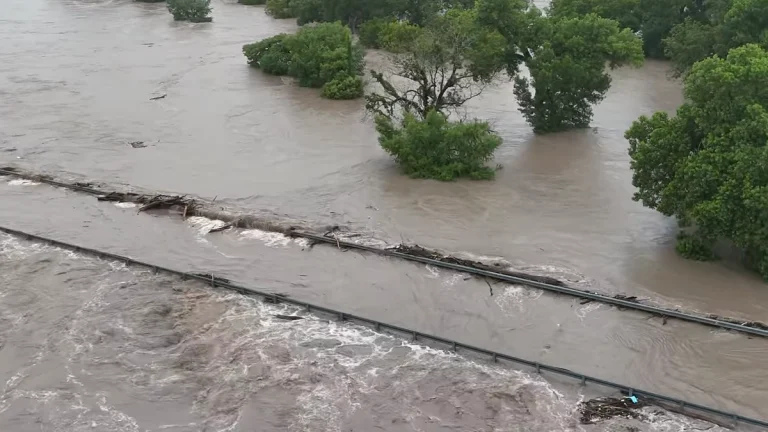 Guadalupe river flooding in Texas on July 5, 2025