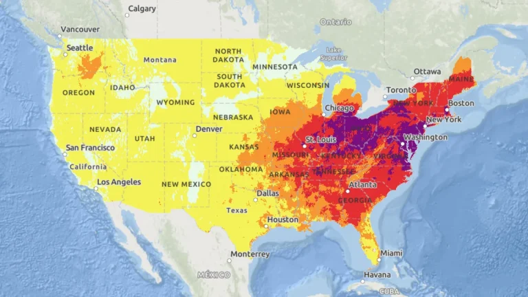 HeatRisk map of USA for Tuesday, June 24, 2025