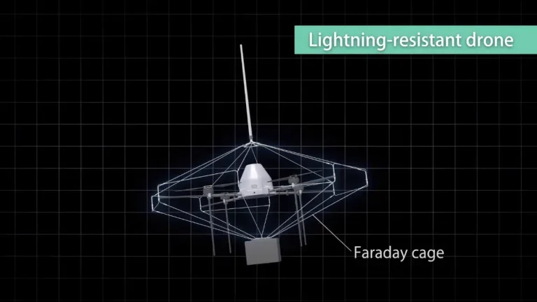 Japan showcases drone system capable of attracting and guiding lightning
