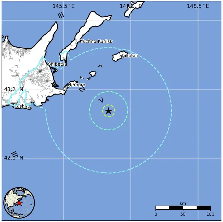 m5.9 earthquake hokkaido june 21 2025 usgs epe