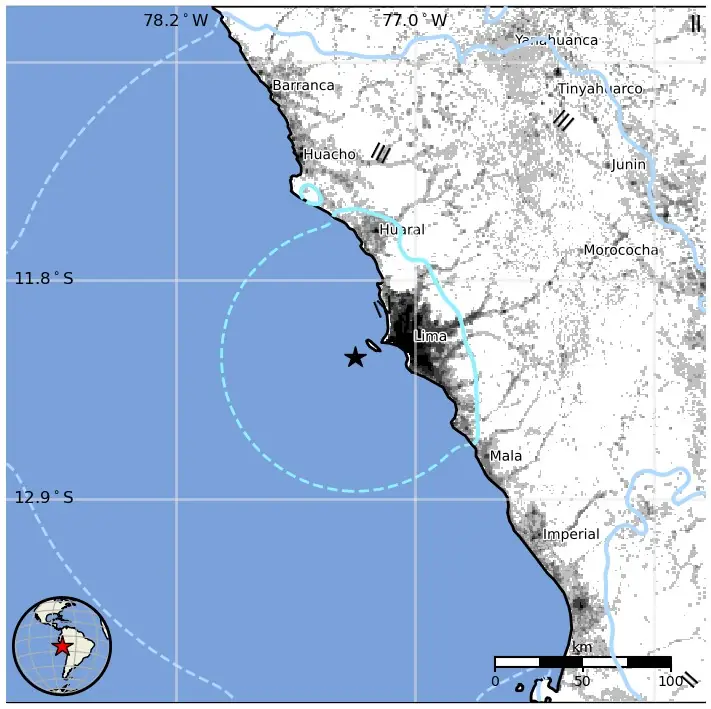 m6.1 (5.6) earthquake lima peru june 15 2025 usgs epe