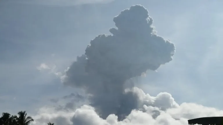 mount ibu eruption on january 12 2025