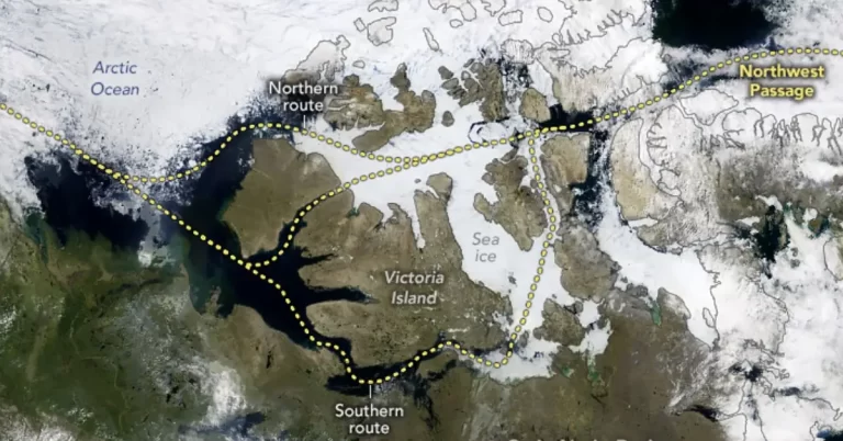 northwest passage satellite image july 13 2024
