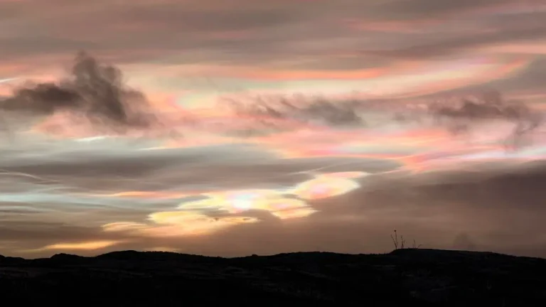 polar stratospheric clouds by Anja from Alta Norway December 10 2024 via spaceweather