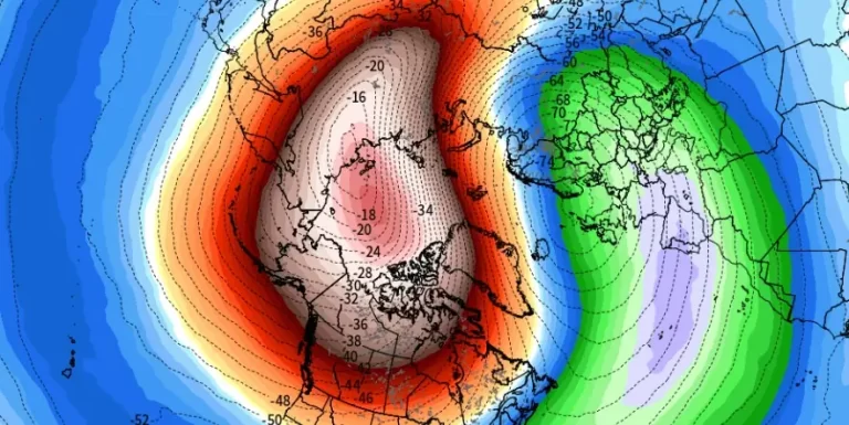 Potential for disrupted polar vortex in January