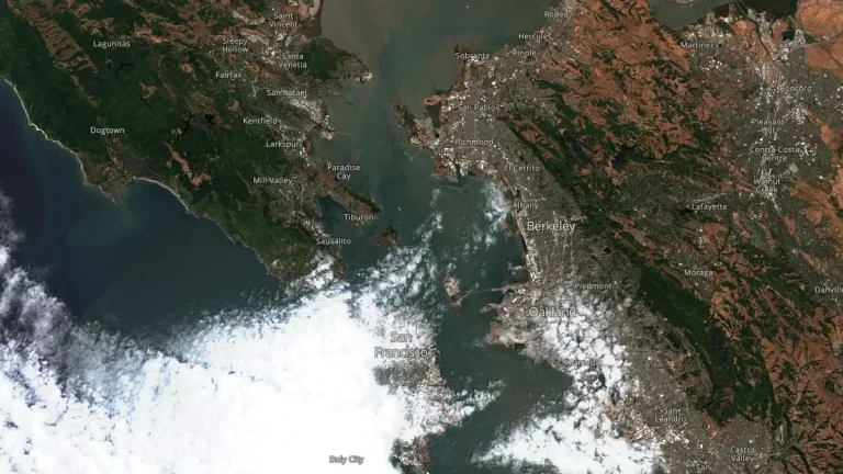 san francisco bay area june 12 2025 satellite image