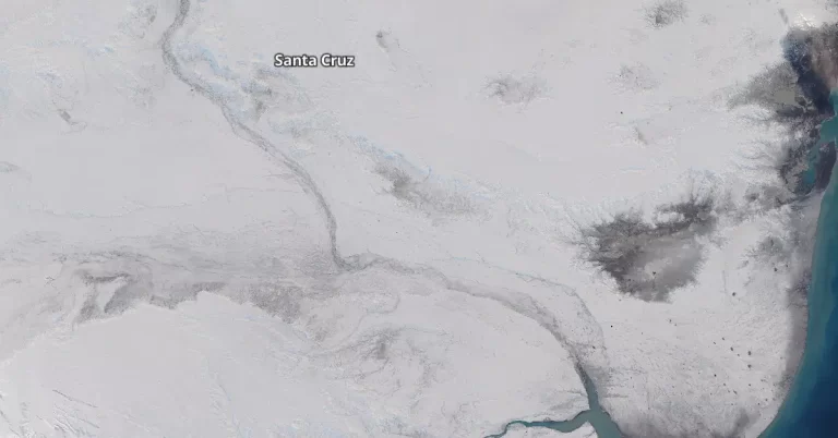 santa cruz patagonia july 7 2024 satellite image sentinel-2