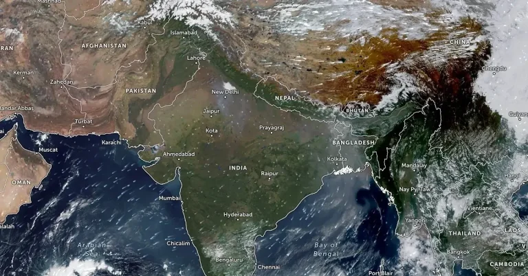 Weather Maps of New Delhi's air pollution