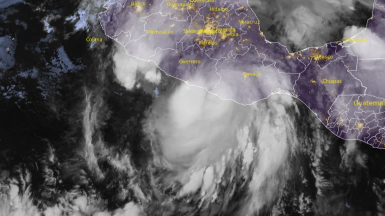 Satellite image of Hurricane Erick. Credit: GOES-19, RAMMB/CIRA, The Watchers. Acquired at 11:40 UTC on June 19, 2025