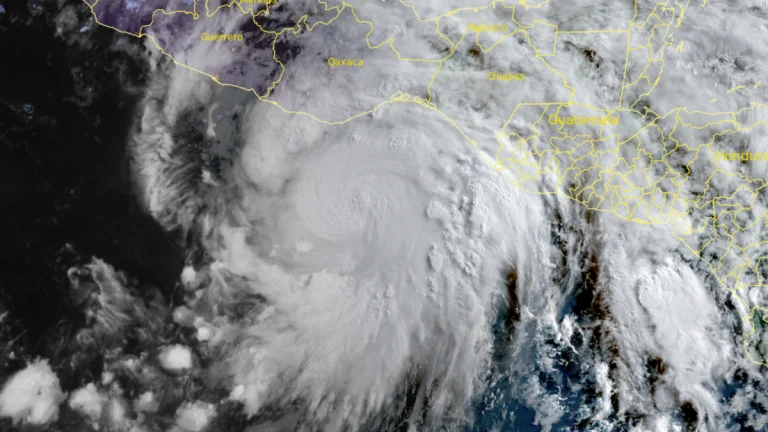 Satellite image of Hurricane Erick. Credit GOES-19, RAMMB/CIRA, The Watchers. Acquired at 12:30 UTC on June 18, 2025