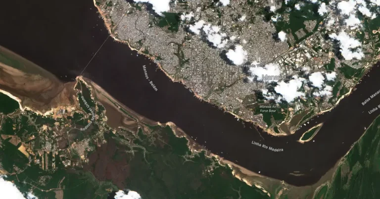 satellite image of port of manaus brazil october 3 2024