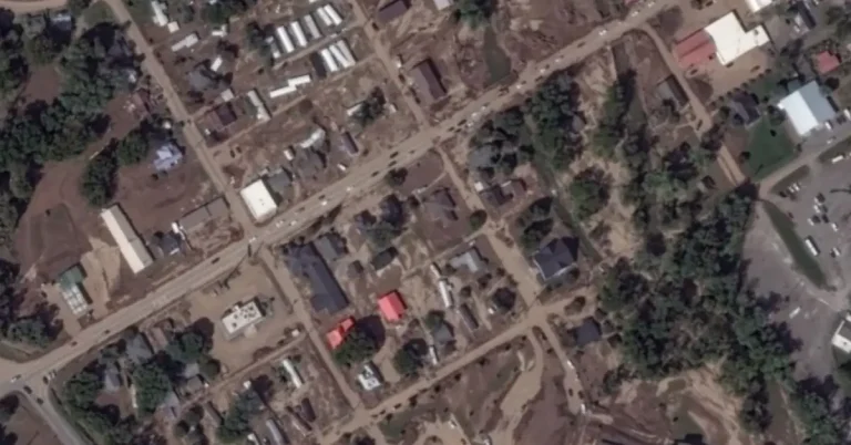 Satellite images reveal widespread destruction in North Carolina, U.S.