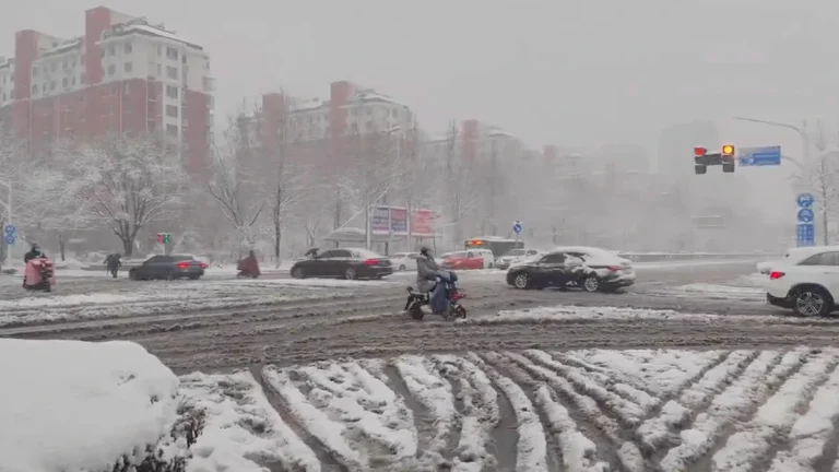 Snowstorm in Shandong on March 2, 2025