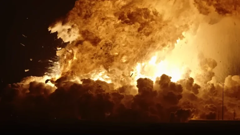 Starship 36 explosion, June 19, 2025. Credit: NASA Space flight