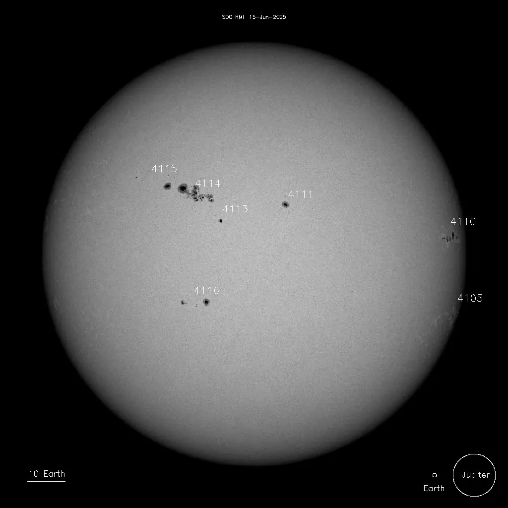 sunspots on june 15 2025