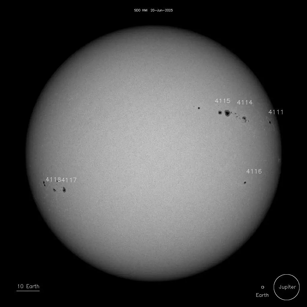 sunspots on june 20 2025