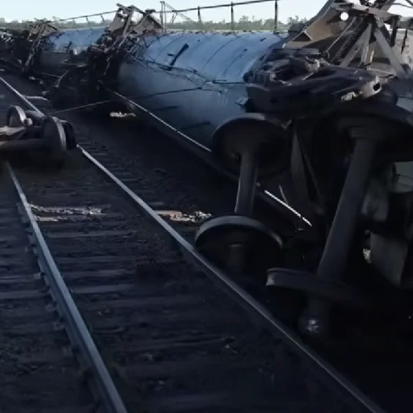 Train derailed near Enderlin on June 20, 2025.
