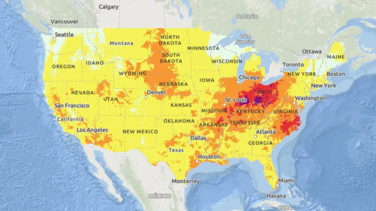 USA heatwave map for June 27, 2025
