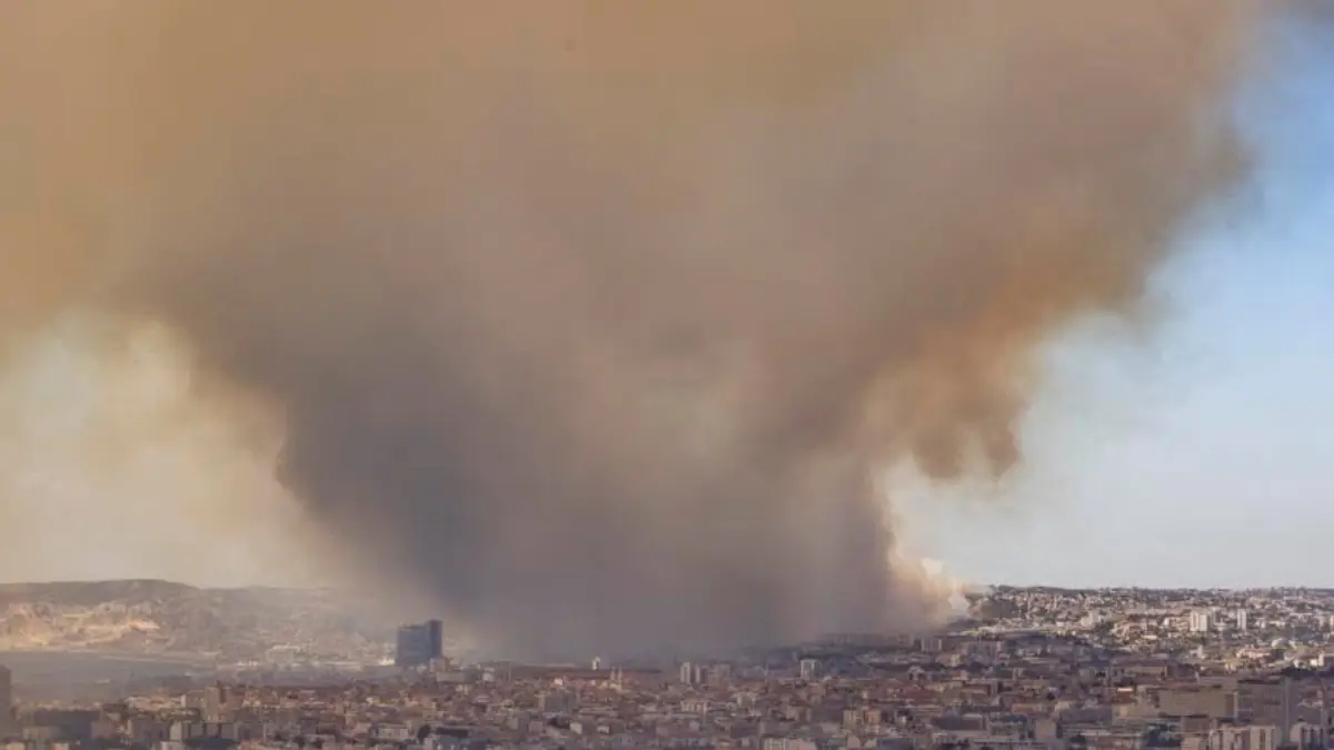 wildfire marseille france july 8 2025 quissam sdiri